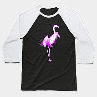 Colorful drawing of a flamingo Baseball T-Shirt